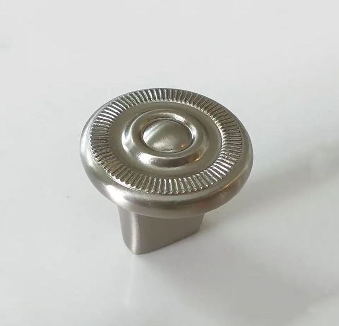 Floral Design High Quality Metal Knob Black Finished Woodworking Accessories Metal Hardware