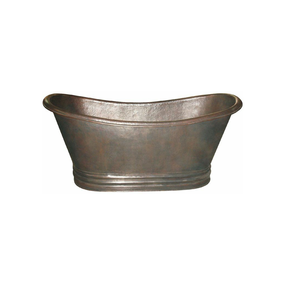 High on Demand 100 Percent Copper Bath Copper bathtub with a matte shade of bronze Free Standing Elegant