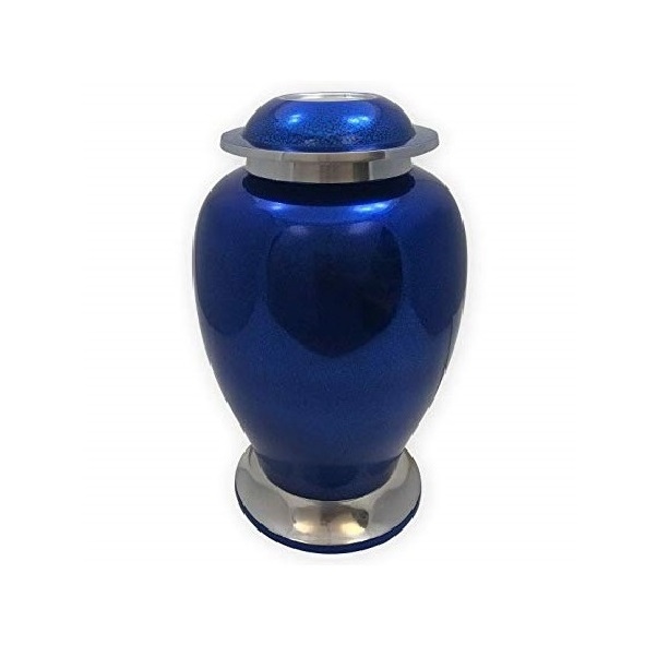 Aluminium Cremation Urn For Human Ashes Storage Sticker Printed Enameled Customized Colour American Style Funeral Supplies