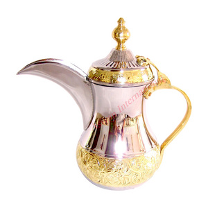 Coffee Maker Arabic Tea Coffee Pot Hammered Brass Coffee & Tea Sets Traditional Handmade Design