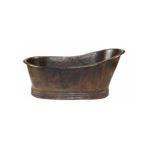 High on Demand 100 Percent Copper Bath Copper bathtub with a matte shade of bronze Free Standing Elegant