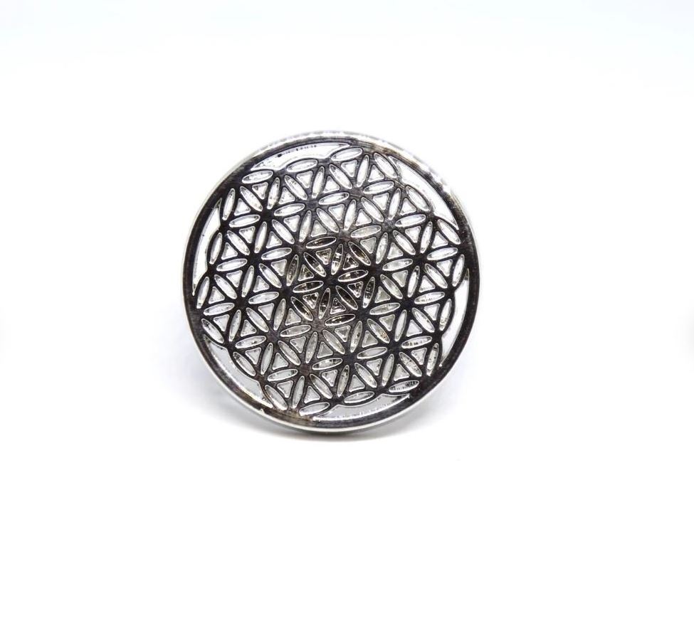 Floral Design Laser Cut Round Shape Silver Finished Cabinet Knobs And Handles Woodworking Hardware Hot Selling