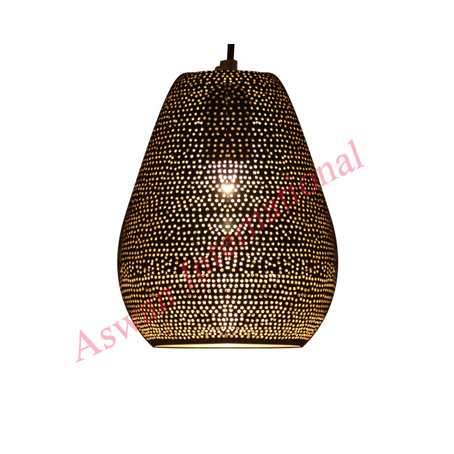 LED Brass pendant light with Hand perforated design chandeliers & pendant lights Moroccan Pendant Light