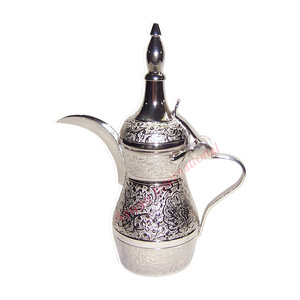 Brass Dallah Hammered Arabic coffee pot Handmade Arabic coffee maker Arabic Tea Coffee Pot Copper manufacturer high quality