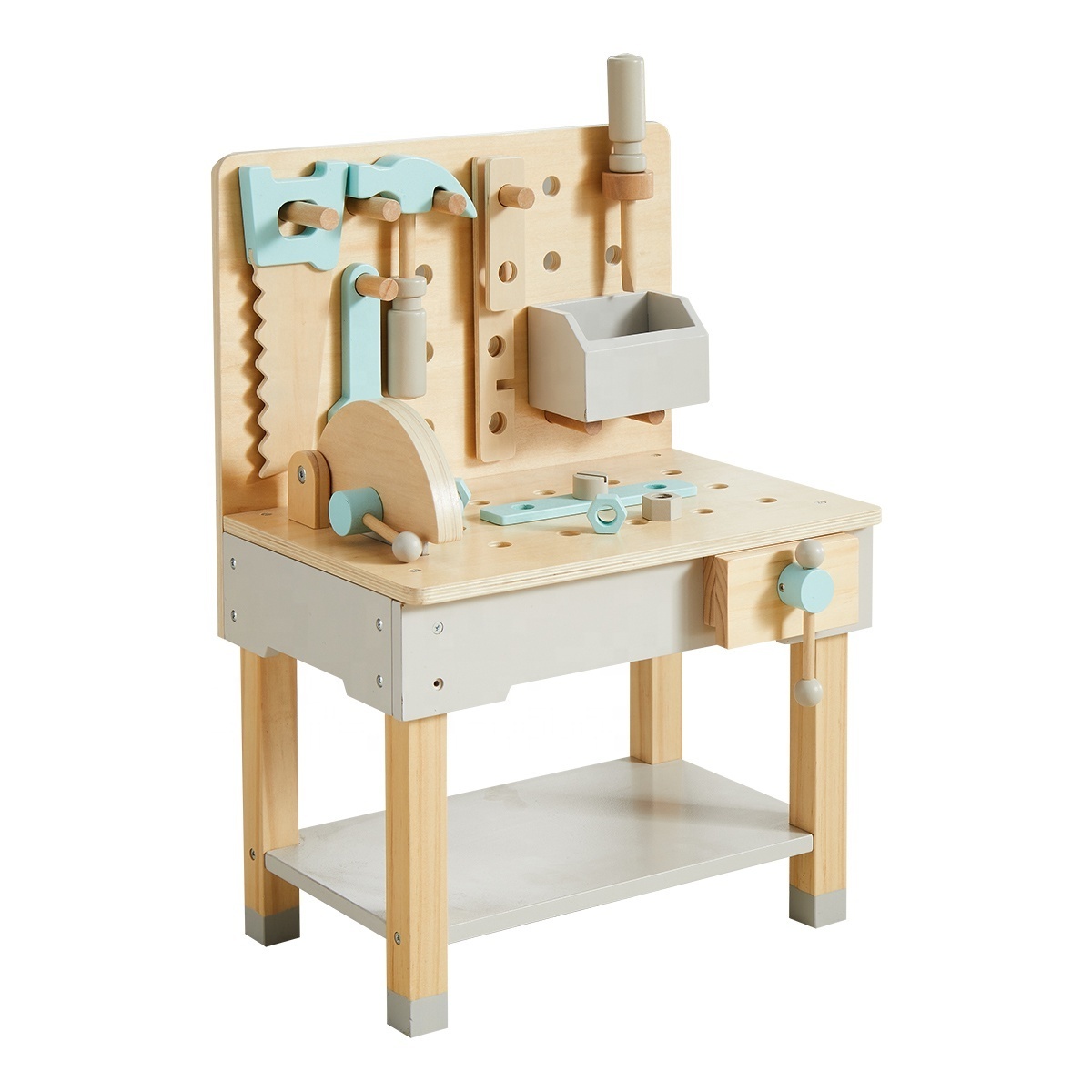 Asweets Play Pretend Toys Tool Bench Workshop Workbench Wooden Construction Bench Toy