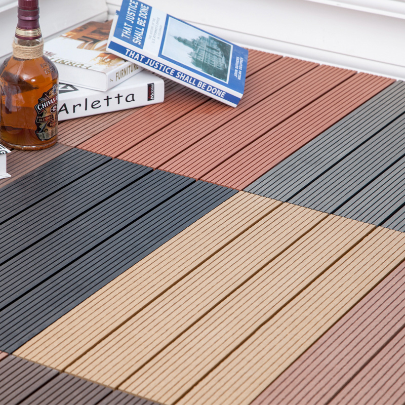 Anti-Uv Bamboo Wood Durable Easy Installation Plastic Composite Floor Diy Decking Outdoor Hollow Wpc Decking