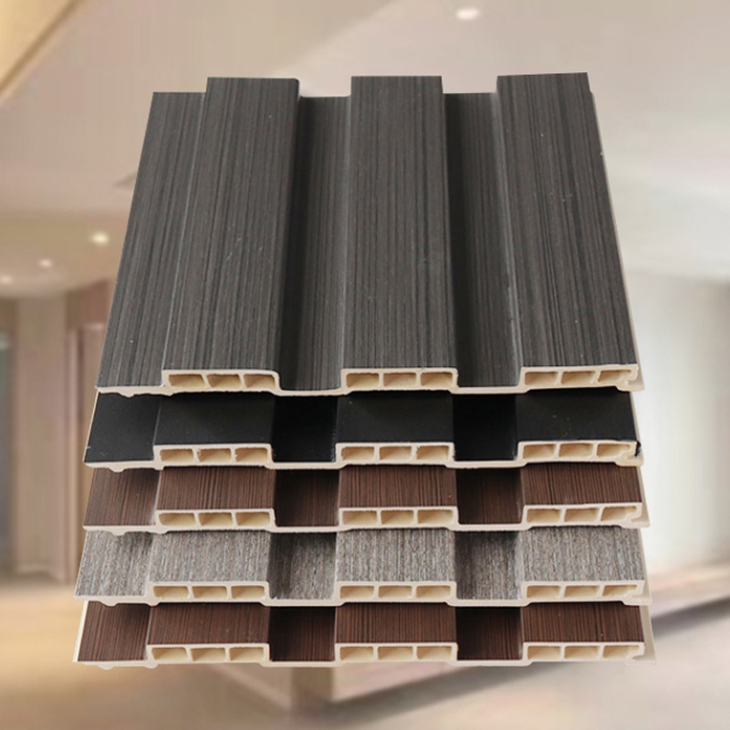 Cheap Price Hollow PVC Wall Panel Interior Decoration Wood 3D Wall Panels Design Indoor Interior Laminated Wpc Wall Panel