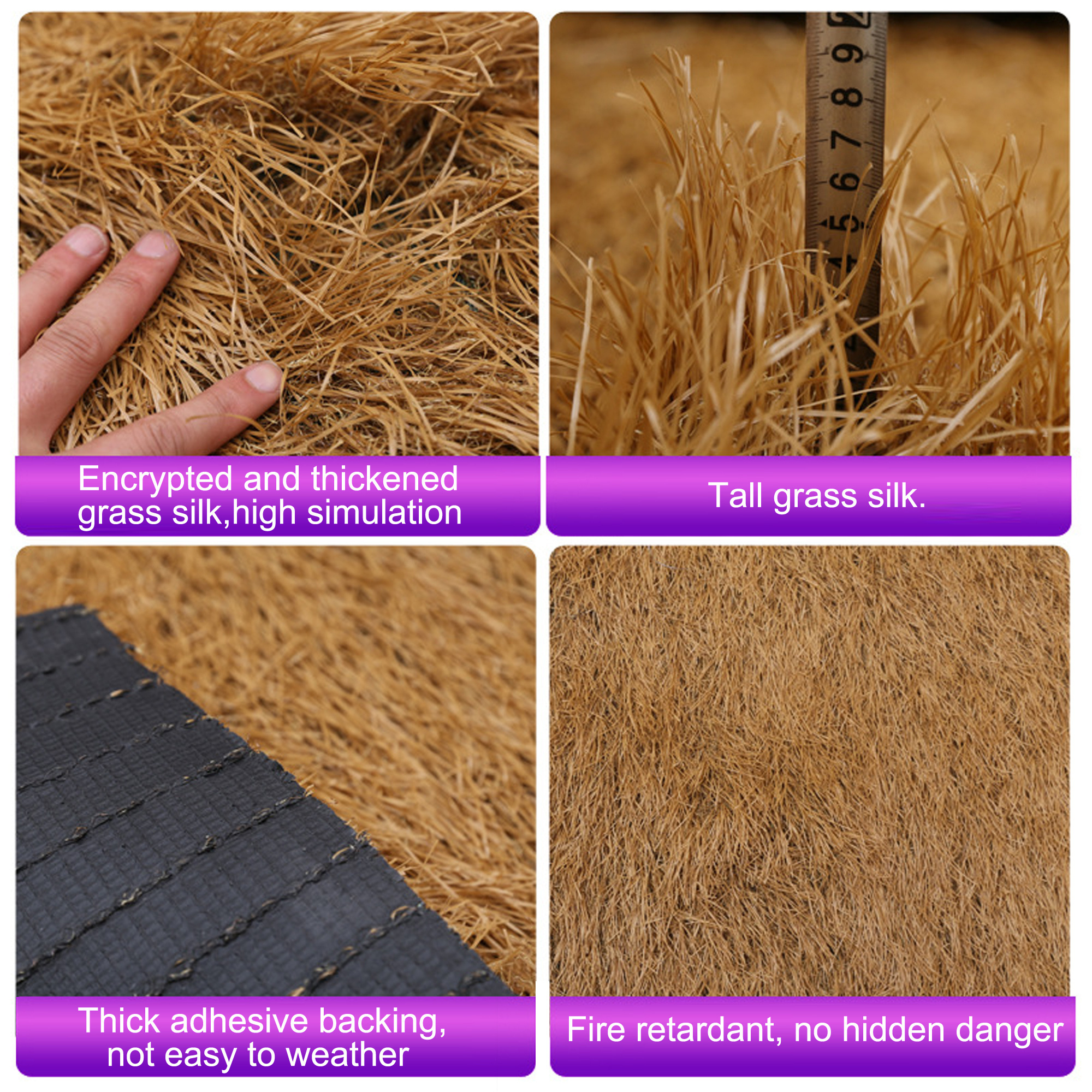 Wholesale Synthetic Fireproof Palm Roof Roll Thatch Simulated Artificial Synthetic Thatch Roof For Gazebo Cabin