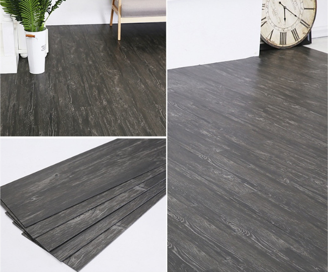 Factory cheap peel and stick self adhesive tile waterproof peel and stick floor planks pvc vinyl flooring wholesale