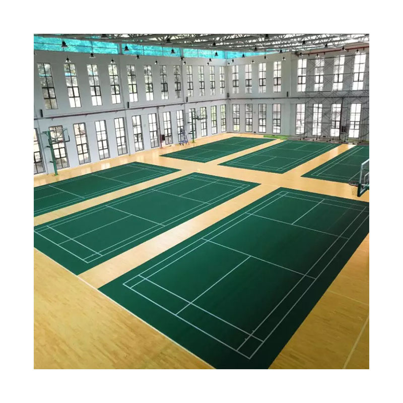 PVC Vinyl Sponge Outdoor Carpet Roll court basketball Sports Flooring Badminton Flooring  soundproofing running flooring