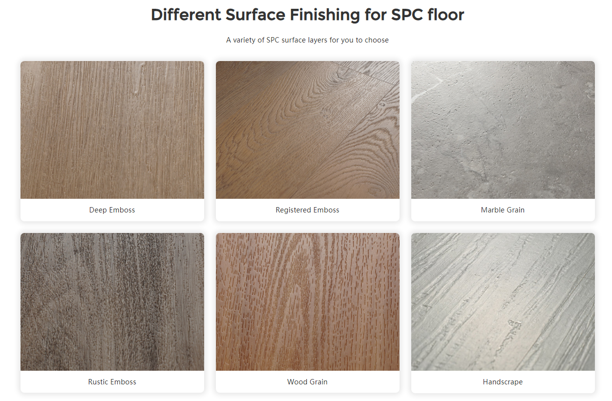 Spc Luxury 8mm Thick Pvc Spc Lvt Lvp Vinyl Plank Flooring For Home Decoration And Supermarket