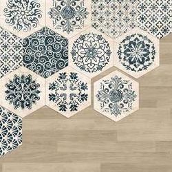 Hexagon Pvc Waterproof 3d Wallpaper Home Decoration Self Adhesive Wallpaper Bathroom Wall Tile Table Hand Made Peel And Stick