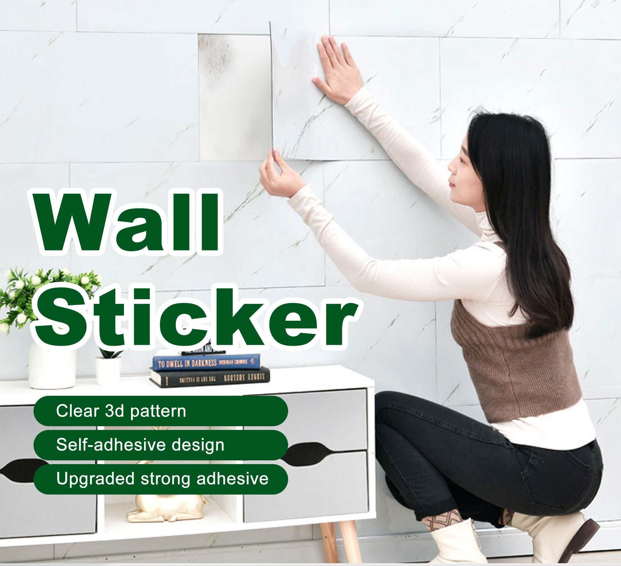 Mural 3d Wallpaper Home Decoration Foam Self Adhesive Foam Peel And Stick Wall Papers Decor Wall Living Room For Bedroom Walls