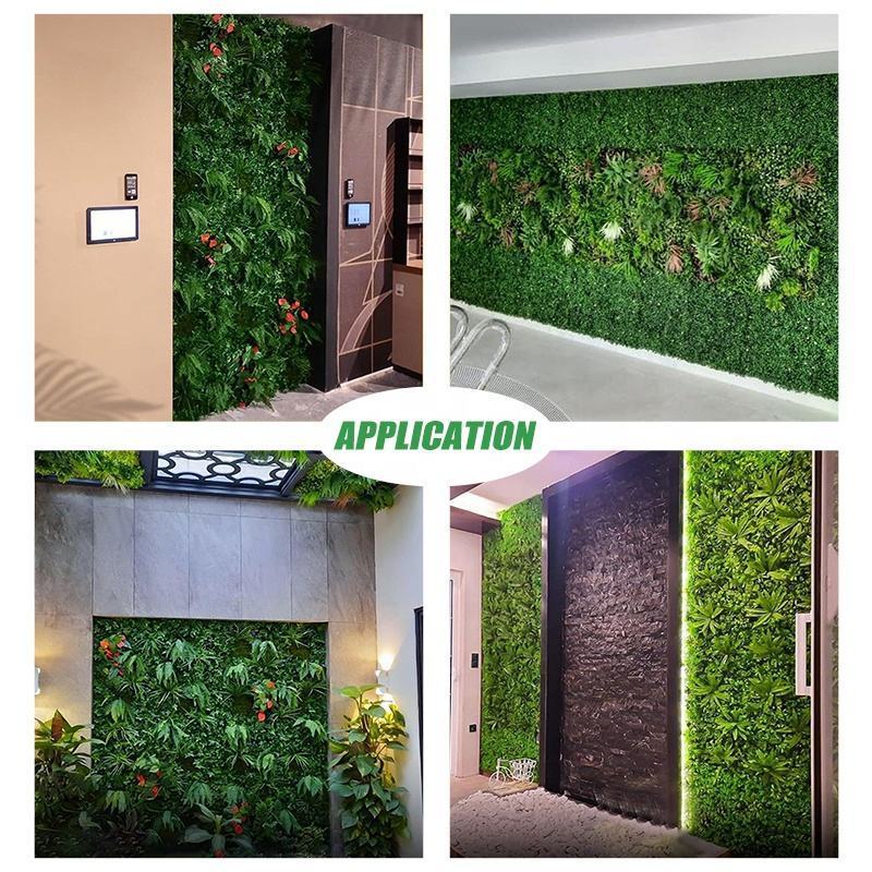 NEW Design 3D Green Artificial Plant Grass Wall Easy Installation Artificial Plant Wall Indoor Outdoor Plant Wall