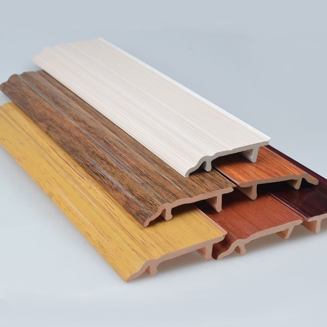 pvc skirting board cover polymer skirting wood board