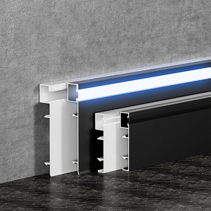 New Fashion Home Decoration Led Skirting Aluminum Decorative Trim Profile LED Skirting Board with Led Light