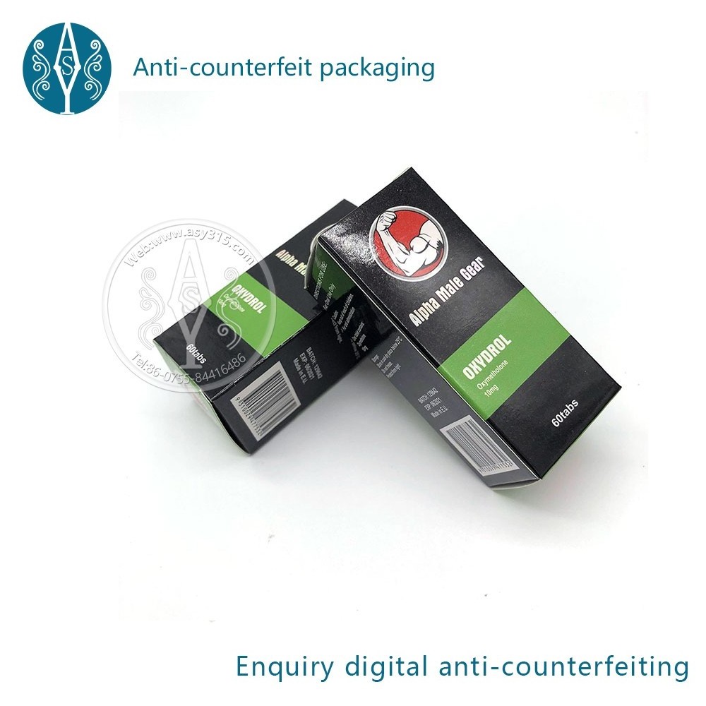 Pharmaceuticals Medicine Glass Bottle Recyclable Paper Custom Design Packaging Box