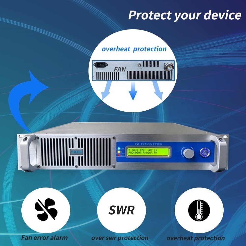 YXHT-1, 600W Long Range 20-25KM Transmission FM Broadcast radio transmitter