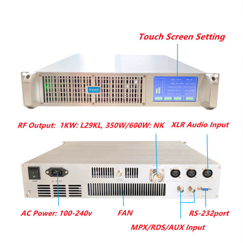 Silver Metal YXHT-2 500w 600watts FM Broadcast transmitter 87MHz-108MHz am fm radio fm transmitter Long Range