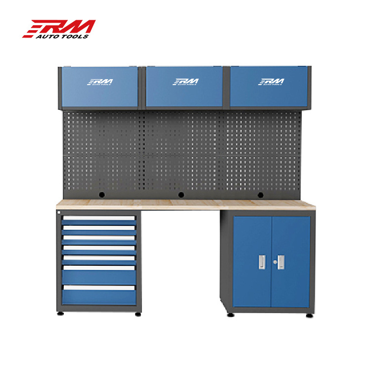 factory wholesale workshop and garage workbench with tools storage cabinet and drawers