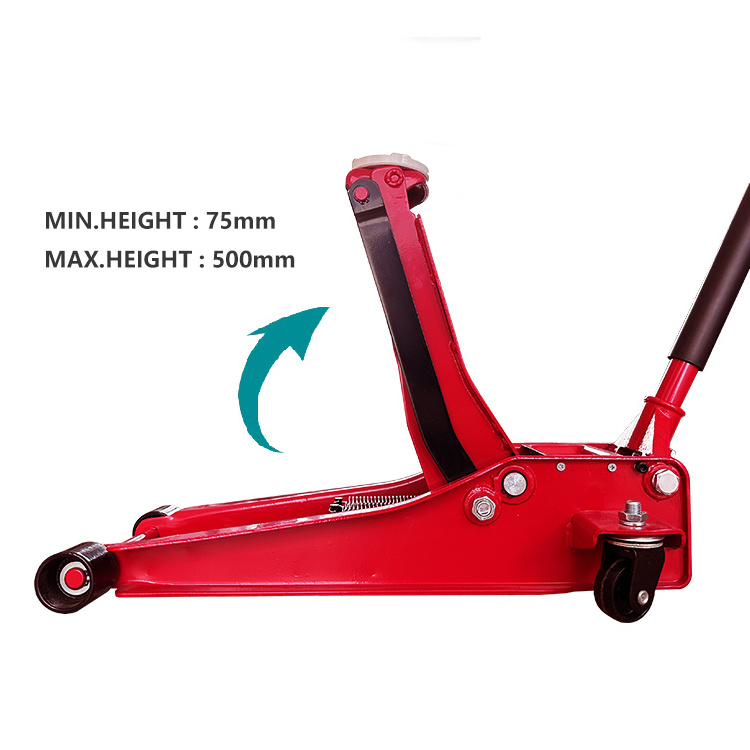 Tire center 3T low profile dual pump durable  floor jack car equipment