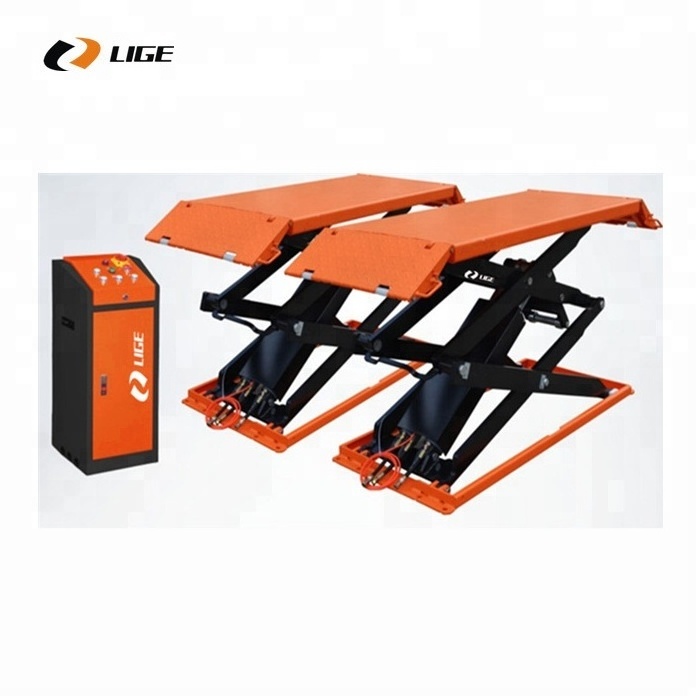 Surface mounting low profile scissor car lift for sale