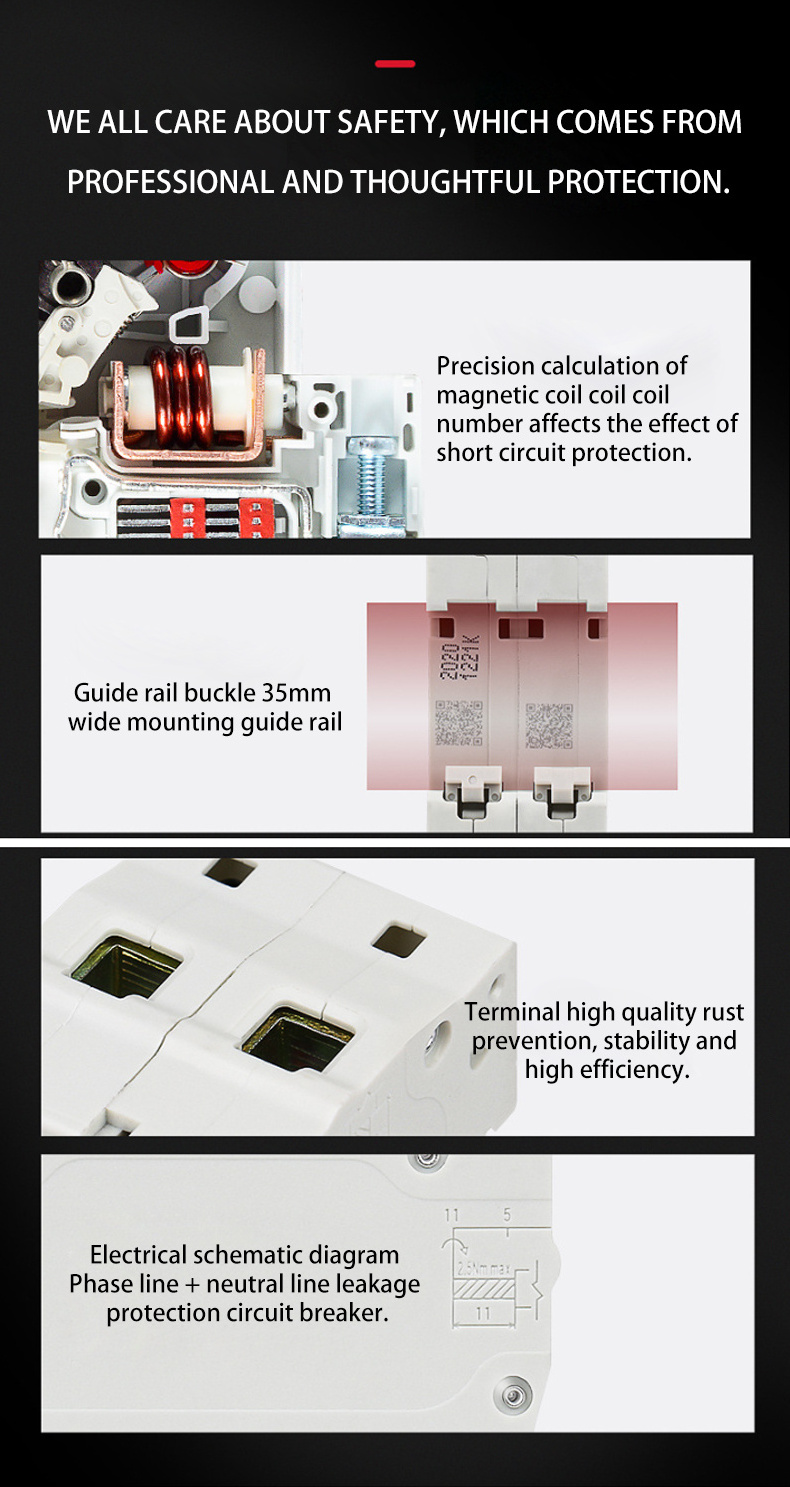 High Quality CHNT NXB-63 C Curve MCB 4P 1A 2A 3A 4A 6A 10A 16A 20A 25A 32A 40A 50A 63A DC MCB NXB-63 Miniature Circuit Breaker