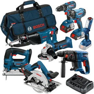 NEW BosChs_20V 6.0-Ah Li ion Cordless 15-Pieces Combo Kit Power Tools W/ Free Shipping