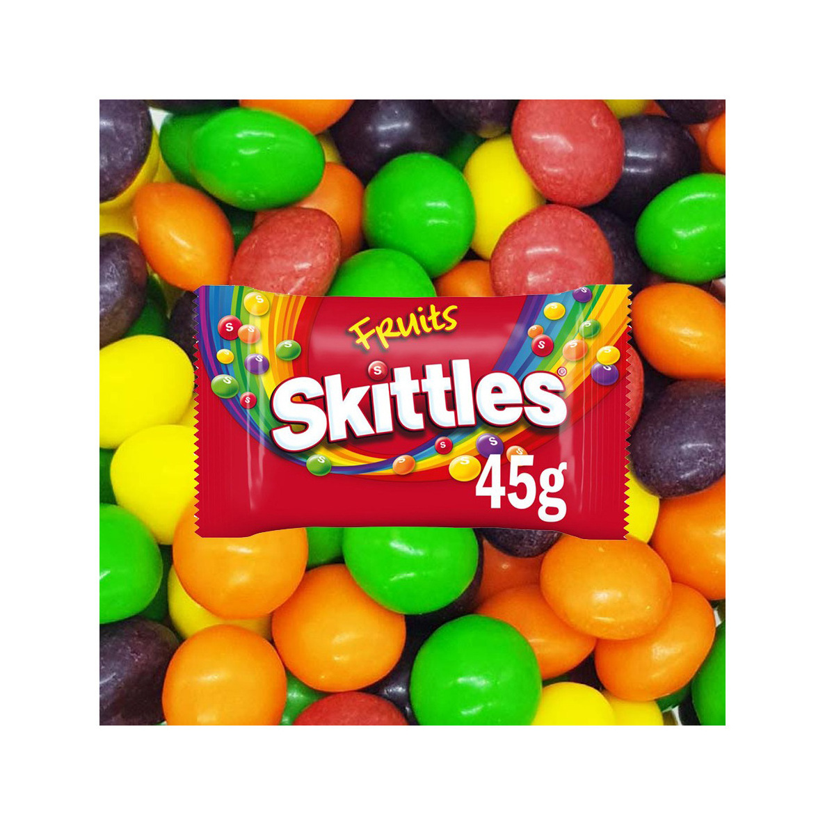 Hot Sale Sour Skittles Bite Size Chewy Candy (Pack of 12) 2x Skittles Fruits Giants Crazy Sours Brand New 125g (3x Bigger)