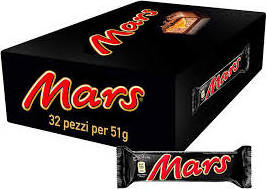 Mars Chocolate Bar 51g Classic Single Full Box of 24 Bars