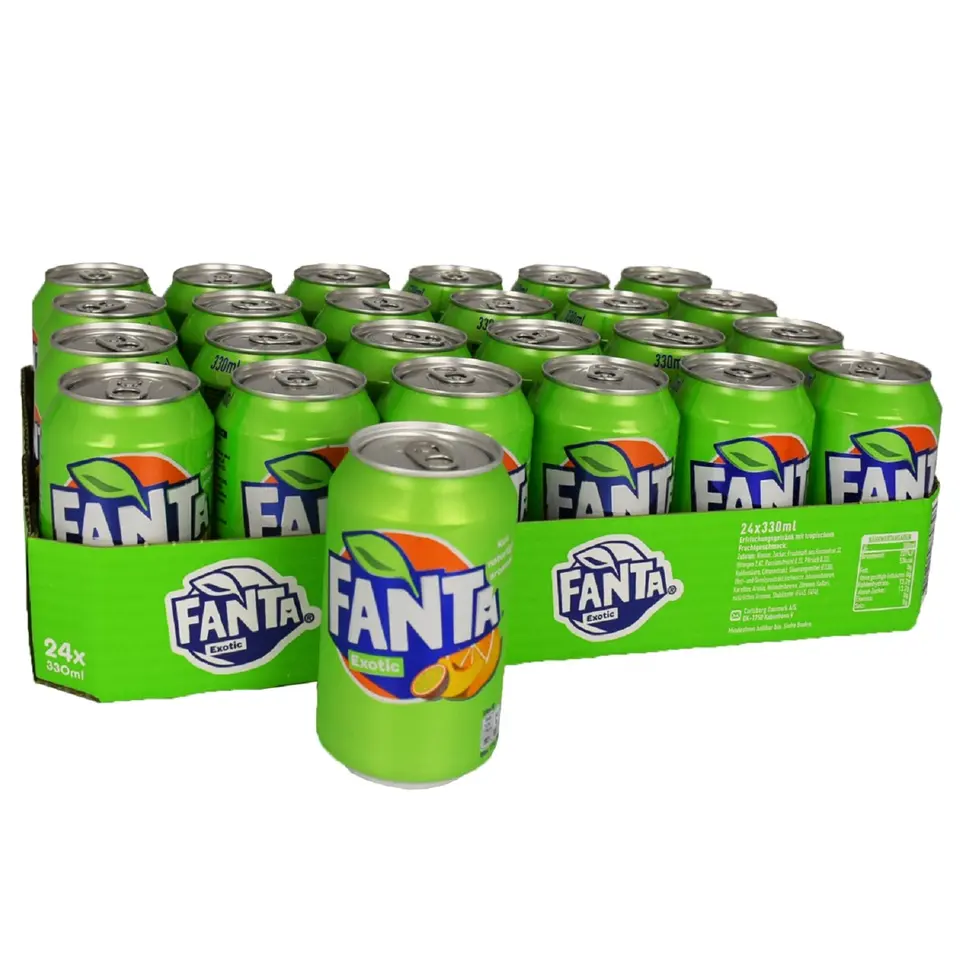 Fanta Exotic 330ml / Fanta Soft Drink (Slim) / Hot Product Soft Drink Fruity Fanta Fruit Soda for sale all flavours