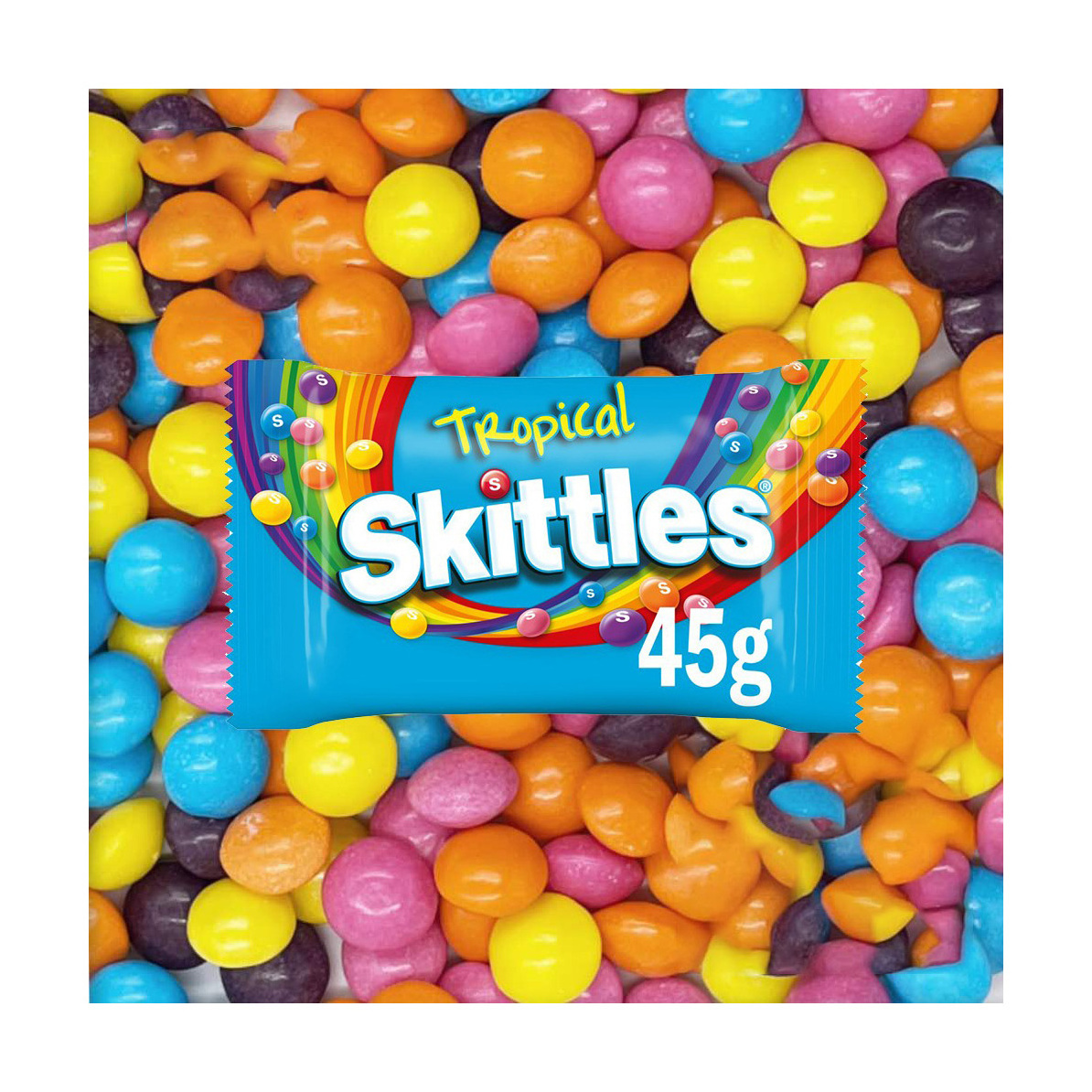 Hot Sale Sour Skittles Bite Size Chewy Candy (Pack of 12) 2x Skittles Fruits Giants Crazy Sours Brand New 125g (3x Bigger)