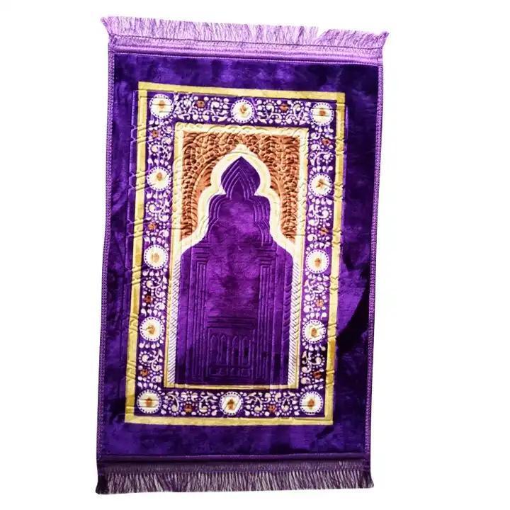 Eco Friendly Wholesale Washable Adult Muslim Prayer Mat for Praying