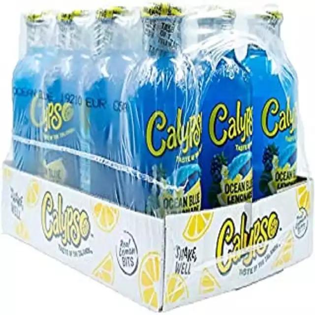 Buy Cheap Calypso Lemonade Soft Drinks / Calypso 473ML x 12 Glass Bottles Kiwi Lemonade / Calypso Island Wave Lemonade