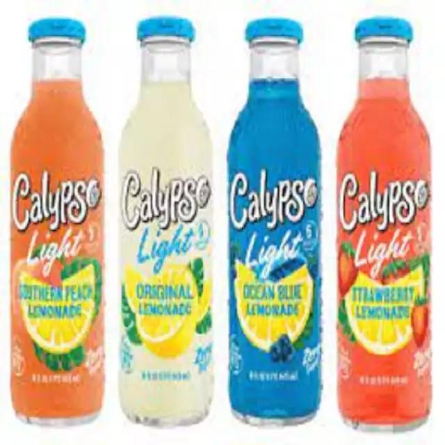 Buy Cheap Calypso Lemonade Soft Drinks / Calypso 473ML x 12 Glass Bottles Kiwi Lemonade / Calypso Island Wave Lemonade