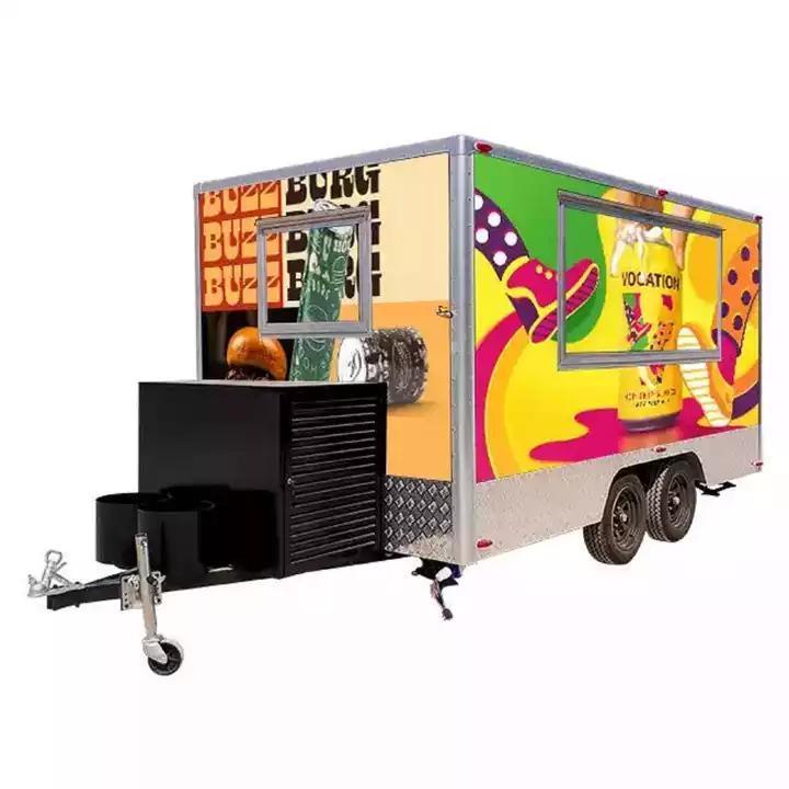 Wholesale Food trucks mobile fast food trailer/Outdoor Mobile Food Trailer for Sale