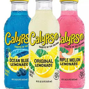 Buy Cheap Calypso Lemonade Soft Drinks / Calypso 473ML x 12 Glass Bottles Kiwi Lemonade / Calypso Island Wave Lemonade