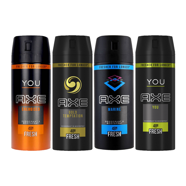 All fragrance Axe Deodorant Body Spray 150ml ready for export