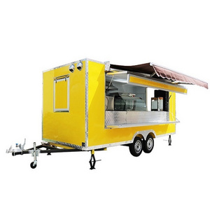 standard food truck mobile fast food cart trailer American customized kitchen food cart truck