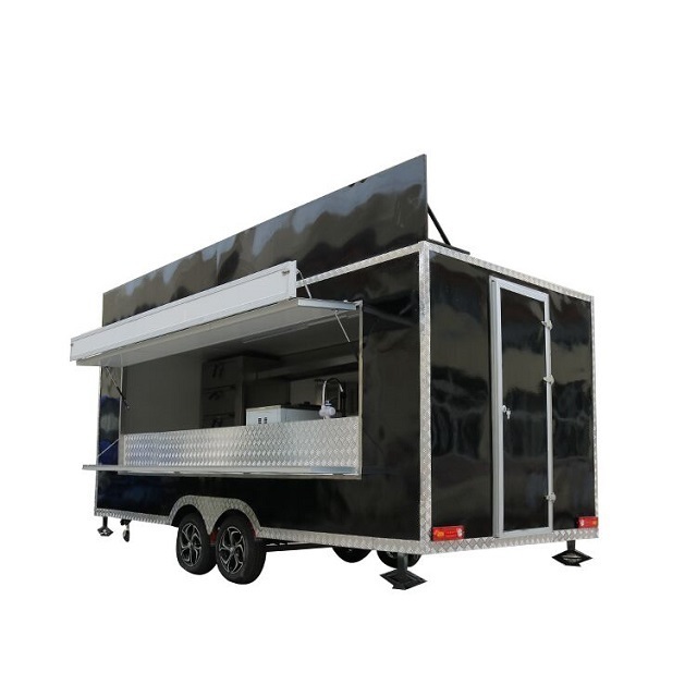 TIANZONG T3 towable pizza trailer mobile food truck for sale unique design fast food cart