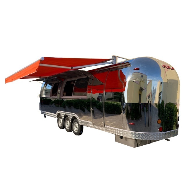 TIANZONG T3 towable pizza trailer mobile food truck for sale unique design fast food cart