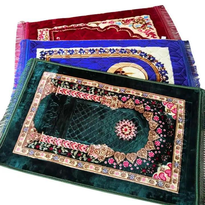 Eco Friendly Wholesale Washable Adult Muslim Prayer Mat for Praying