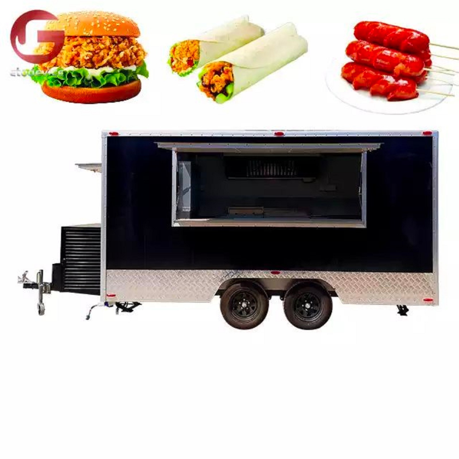 High top quality Mobile Food Trailer Fully Equipped Food Cart Food Vending Truck