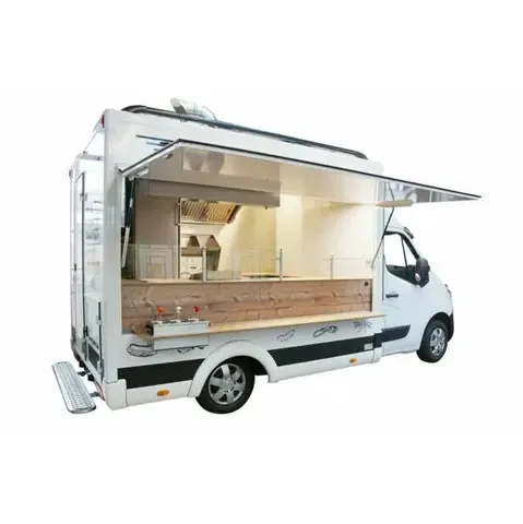 Clean quality Dessert Mobile Hot Food Trucks Beverage available For Sale in Europe.