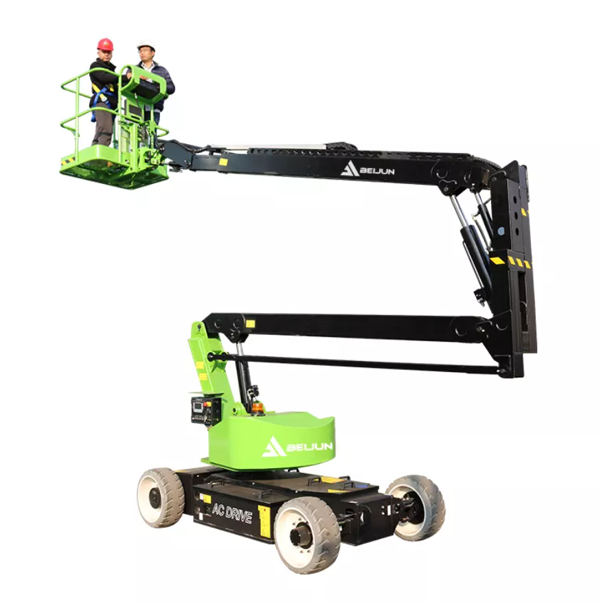 Wholesale Cherry Picker 20M Manlift Trailer Mounted boom lift Articulating 220 Kg Tow Behind Towable Boom Lift Austria