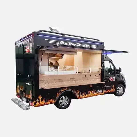 Clean quality Dessert Mobile Hot Food Trucks Beverage available For Sale in Europe.