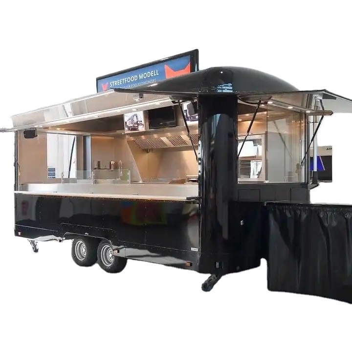 quality strong Mobile Food Trucks For Sale New Fast Food Truck Trailer Food Cart