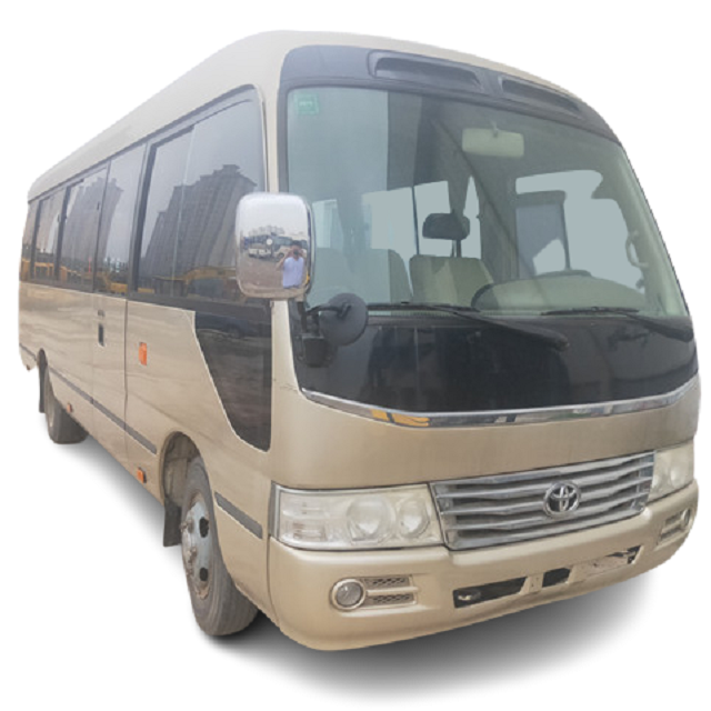 used bus toyota coaster 30 seats with Diesel engine leather seats good for school bus using cheap price