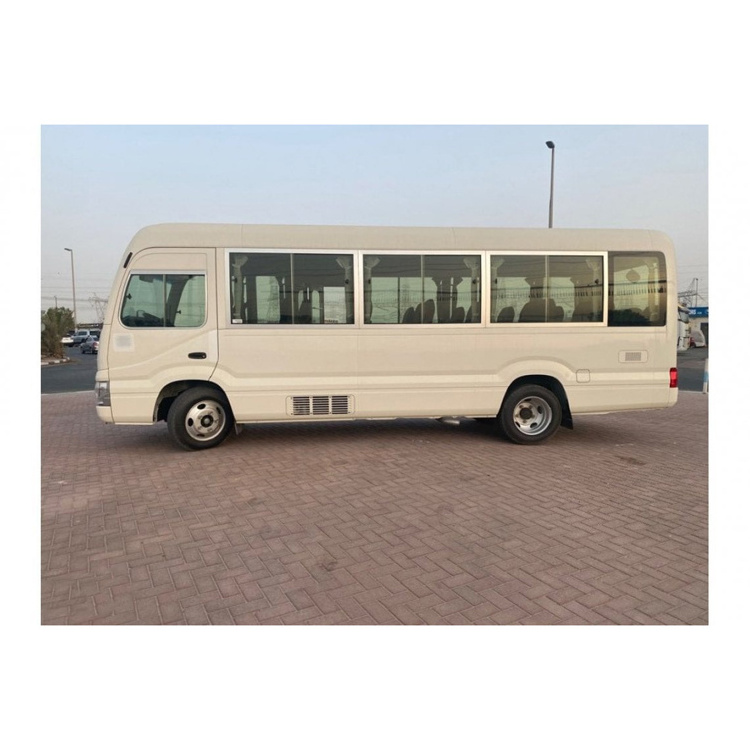 Toyota Brand Mini Used Bus 17-30 Seats Passenger Bus Left Hand Drive Coaster with Electric Door