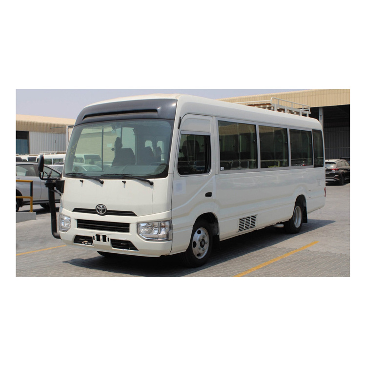 Toyota Brand Mini Used Bus 17-30 Seats Passenger Bus Left Hand Drive Coaster with Electric Door